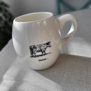 Rae Dunn Farm Line moo. Mug